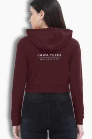 Jawa Yezdi Motorcycles Cropped Hoodie