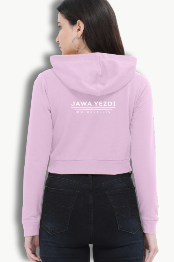 Jawa Yezdi Motorcycles Cropped Hoodie - Image 5